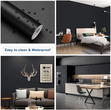 Load image into Gallery viewer, Waterproof Matte Vinyl Wallpaper for Walls and Furniture – White, Grey, Black