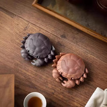 Load image into Gallery viewer, Creative Crab Purple Sand Tea Filter Ornament for Kungfu Tea Table