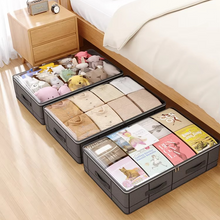 Load image into Gallery viewer, Heavy Duty Foldable Under Bed Storage Bag with Large Clear Window