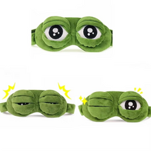 Load image into Gallery viewer, 3D Frog Sleep Mask Soft Cartoon Eyeshade for Rest and Travel