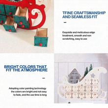 Load image into Gallery viewer, Wooden Christmas Countdown Calendar With Tree, 24 Day Wear Resistant Holiday Décor