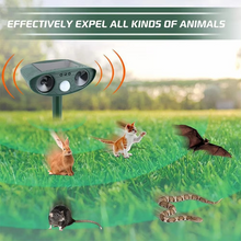 Load image into Gallery viewer, Solar-Powered Ultrasonic Animal Repellent for Gardens and Yards