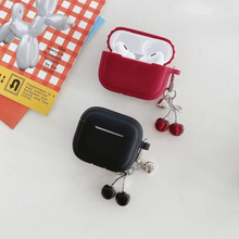 Load image into Gallery viewer, Silicone Protective Case with 3D Cherry Pendant for AirPods