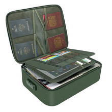 Load image into Gallery viewer, Fireproof and Waterproof Document Organizer Bag – Portable Protective Storage for Travel and Home Security
