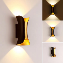 Load image into Gallery viewer, Modern Dual-Tone LED Wall Lamp – Waterproof & Minimalist for Indoors & Outdoors