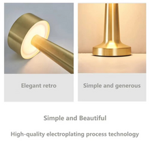 Load image into Gallery viewer, Retro LED Touch Sensor Table Lamp - Rechargeable Night Light for Home Interiors