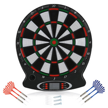 Load image into Gallery viewer, Professional Electronic Hanging Dartboard With LCD Scoring Display and 6 Precision Darts