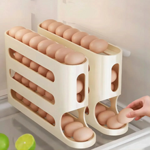 Load image into Gallery viewer, Slide Egg Storage Box – Space-Saving Rolling Tray for Easy, Organized Egg Access