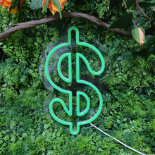Load image into Gallery viewer, Money Dollar Sign LED Neon Wall Light