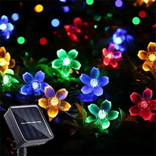 Load image into Gallery viewer, Solar Powered Sakura String Lights for Outdoor Decorative Lighting
