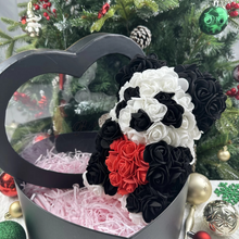 Load image into Gallery viewer, 9.8in Artificial Rose Teddy Bear Gift with Display Box - Romantic Anniversary or Valentine's Day Decor