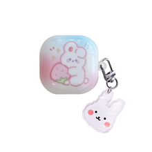 Load image into Gallery viewer, Cute Earbuds Case with Keychain for Samsung Galaxy Buds