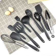 Load image into Gallery viewer, 10 Piece Silicone Kitchen Utensil Set for Cooking and Baking