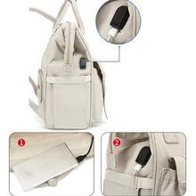 Load image into Gallery viewer, Baby Diaper Backpack with Stroller Hooks, Waterproof Travel Maternity Bag for Everyday Essentials