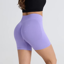 Load image into Gallery viewer, Seamless High Waisted Yoga Shorts for Women Tight Fit Hip Lifting Fitness and Running Shorts