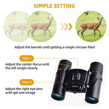 Load image into Gallery viewer, Compact 100x22 HD Binoculars with Long Range BAK4 FMC Optics for Hunting, Sports, Camping, and Travel