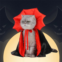 Load image into Gallery viewer, Halloween Cape Costume for Cats and Small Dogs – Soft Cloak for Pet Cosplay and Holiday Parties
