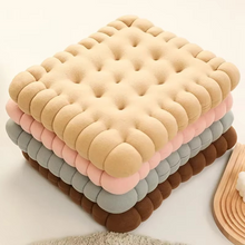 Load image into Gallery viewer, Biscuit Shaped Plush Cushion for Chairs and Sofas