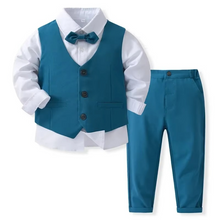 Load image into Gallery viewer, Boys Formal Cotton Outfit Set for Toddlers and Kids