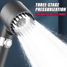 Load image into Gallery viewer, High Pressure 3-Mode Shower Head with Built-In Filter and Massage Brush