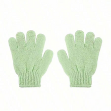 Load image into Gallery viewer, Reversible Exfoliating Shower Gloves, Body Scrub and Cleansing Gloves for Smooth Skin