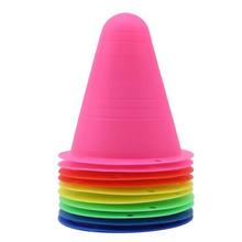Load image into Gallery viewer, 10-Pack Training Cones for Skating, Soccer, Football, and Sports Drills