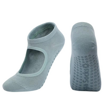 Load image into Gallery viewer, Non Slip Backless Yoga Socks with Breathable Cotton Grip