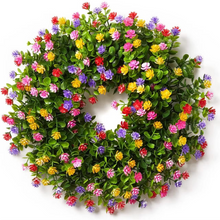 Load image into Gallery viewer, Artificial Floral Wreath for Front Door, Window, and Seasonal Home Decor