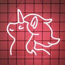 Load image into Gallery viewer, Charming Unicorn LED Neon Light – Adjustable Brightness for Perfect Room Ambiance