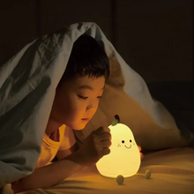Load image into Gallery viewer, Super Soft Touch-Controlled Multicolor Silicone Pear Night Light