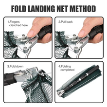 Load image into Gallery viewer, Aluminum Alloy Telescopic Folding Fishing Net with Retractable Handle 51 Inch