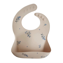 Load image into Gallery viewer, Soft Silicone Waterproof Baby Bib with Cute Print and Adjustable Fit