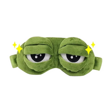 Load image into Gallery viewer, 3D Frog Sleep Mask Soft Cartoon Eyeshade for Rest and Travel
