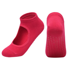 Load image into Gallery viewer, Non Slip Backless Yoga Socks with Breathable Cotton Grip