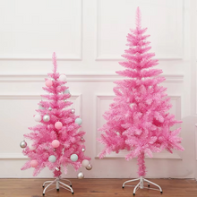 Load image into Gallery viewer, Pink Artificial Christmas Pine Tree Decoration for Tabletop or Floor Display