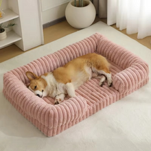 Load image into Gallery viewer, Calming Orthopedic Memory Foam Dog Sofa Bed with Removable Waterproof Cover