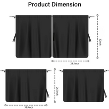 Load image into Gallery viewer, 4-Piece Car Window Privacy Curtain Set with Rear Divider and Storage Bag