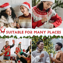 Load image into Gallery viewer, 25 Pack Christmas Kraft Paper Straws Colorful Printed Disposable Party Straws