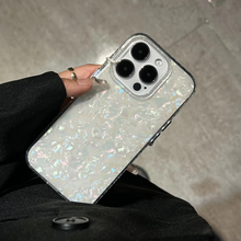 Load image into Gallery viewer, Dreamy Glitter Marble Conch Shell iPhone Cover