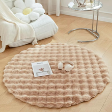 Load image into Gallery viewer, Luxury Faux Fur Bubble Round Rug for Bedroom and Living Room