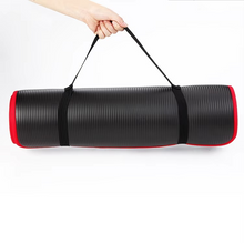 Load image into Gallery viewer, Extra Thick 0.39inch Non-Slip Exercise and Yoga Mat with Carry Band