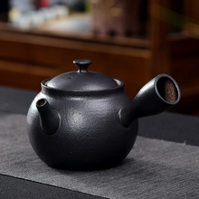 Load image into Gallery viewer, Japanese Style Side Handle Handmade Pottery Teapot 12oz
