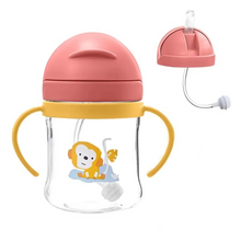 Load image into Gallery viewer, 8.5 oz Baby Training Cup with Double Handles and Flip Lid Leakproof Design