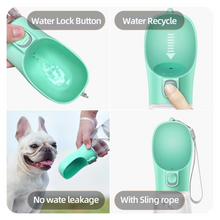 Load image into Gallery viewer, Portable Leakproof Dog Water Bottle with Built-In Drinking Cup