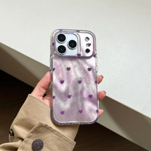 Load image into Gallery viewer, Exquisite Purple Loving Heart Fine Sand Texture Protective Case with Pendant