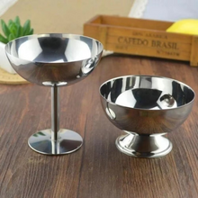 Load image into Gallery viewer, Stainless Steel Dessert Cup 7oz Silver Serving Bowl for Ice Cream, Fruit, and Snacks