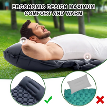 Load image into Gallery viewer, Ultra-Comfort Inflatable Camping Mattress with Integrated Pillow and Pump
