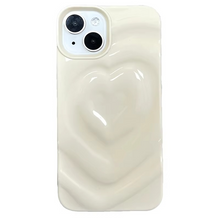 Load image into Gallery viewer, Retro Folds 3D Love Heart iPhone Case