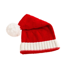 Load image into Gallery viewer, Knitted Christmas Beanie with Pompom for Adults and Kids