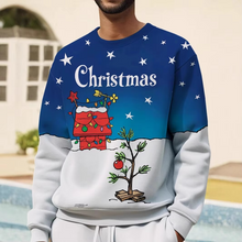 Load image into Gallery viewer, Christmas Lights Print Men’s Hoodie with Button Pocket